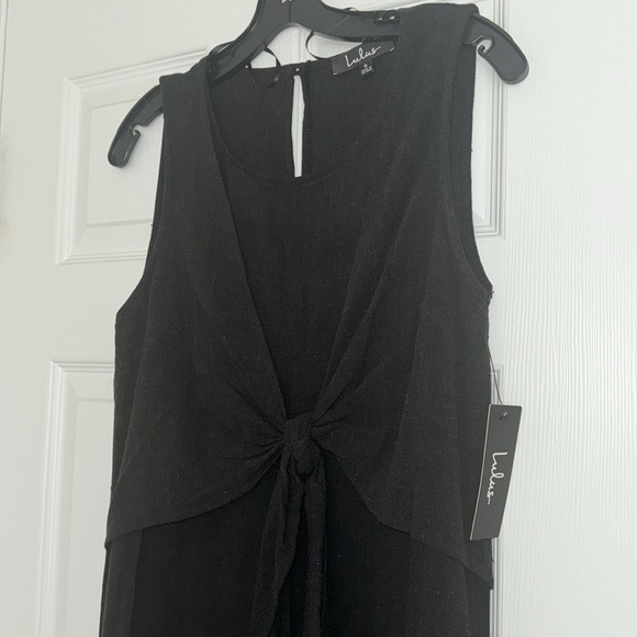 Lulus midi dress with bow tie - Picture 2 of 5